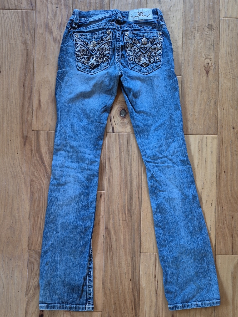Miss Me Blue Embellished Bootcut Jeans